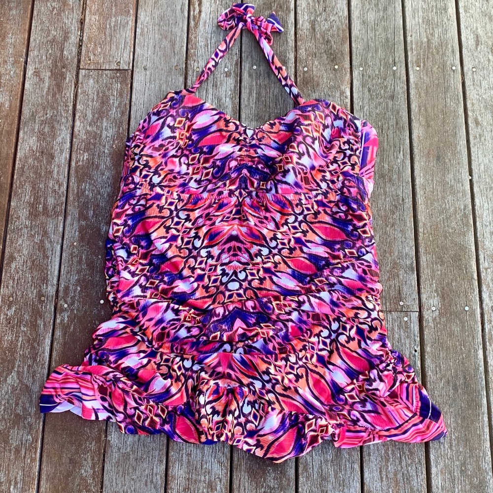 Retro vintage style swimsuit Becca 1X unworn cute